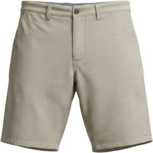 O'Neill Men's Shorts Size 32 Khaki Plaid Flat Front Stretch Walking Golf 10"